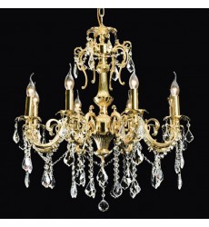  8 Light crystal chandelier Brush nickel (E12) (1236C8)