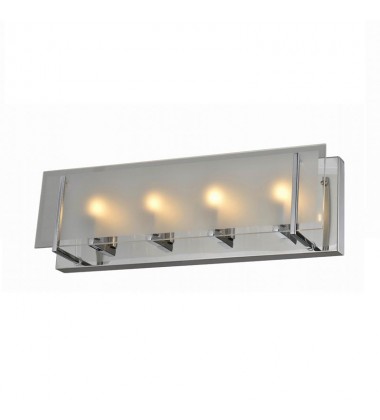 4 Light wall lamp with glass plate chrome (G9) (1250WL4) 4 Light wall lamp with glass plate chrome (G9) (1250WL4)