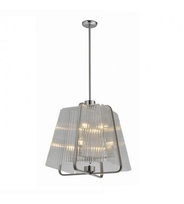 8 Light pendant with ribbed glass plate (E12) (1255C8) 8 Light pendant with ribbed glass plate (E12) (1255C8)