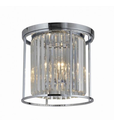 3 Light crystal flush mount (E12) (1256FM3) 3 Light crystal flush mount (E12) (1256FM3)