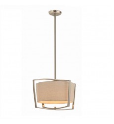  1 Light pendant with fabric shade (E26) (1257C)