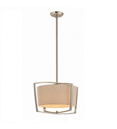 1 Light pendant with fabric shade (E26) (1257C) 1 Light pendant with fabric shade (E26) (1257C)