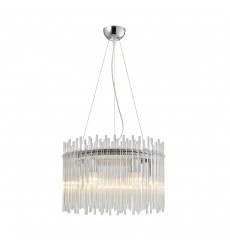  6 Light round crystal chandelier chrome (E12) (1262C6)