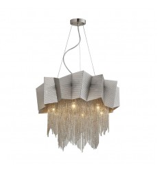 6 Light pendant nickel (E12) (1268C6) 6 Light pendant nickel (E12) (1268C6)