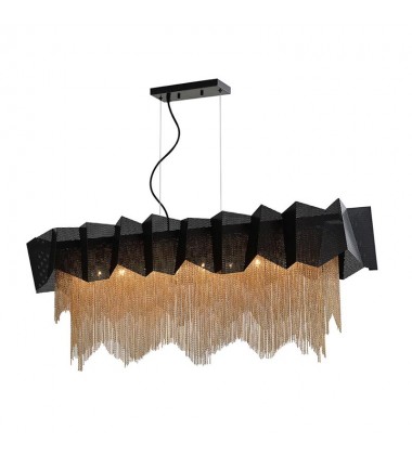 8 Light pendant black/gold (E12) (1268C8) 8 Light pendant black/gold (E12) (1268C8)
