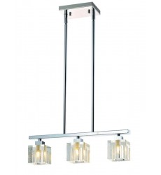  3 Light glass cube pendant (G9) (1270C3)