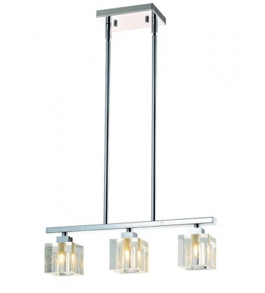 3 Light glass cube pendant (G9) (1270C3) 3 Light glass cube pendant (G9) (1270C3)