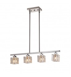 4 Light glass cube pendant (G9) (1270C4) 4 Light glass cube pendant (G9) (1270C4)