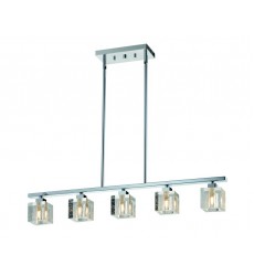  5 Light glass cube pendant (G9) (1270C5)