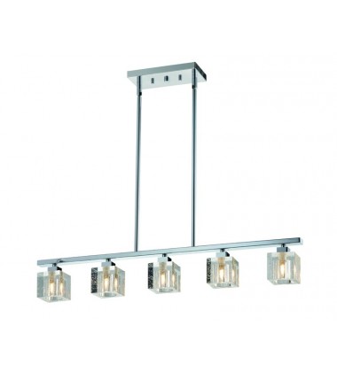  5 Light glass cube pendant (G9) (1270C5)