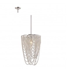  Single light crystal chandelier chrome (E26) (1272C)