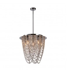  6 Light crystal chandelier chrome (E12) (1273C6)