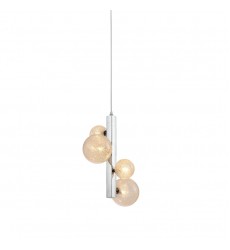 4 Light pendant w/glass balls chrome (G9) (1283C4) 4 Light pendant w/glass balls chrome (G9) (1283C4)