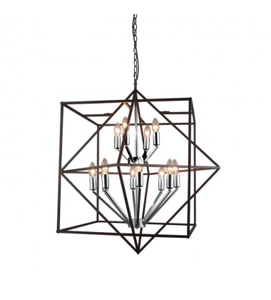  12 Light pendant sand black (E12) (1307C12)
