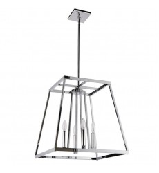  4 Light chandelier polished chrome finish (E12) (1328C4-CH)