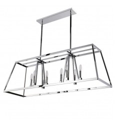  8 Light chandelier polished chrome finish (E12) (1328C8-RT-CH)