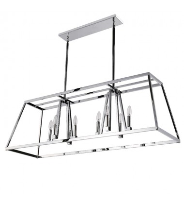  8 Light chandelier polished chrome finish (E12) (1328C8-RT-CH)