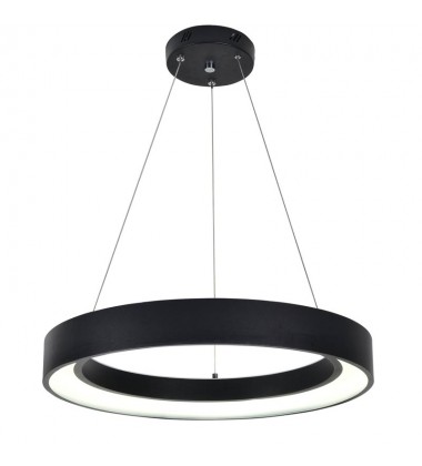  44w LED black ring chandelier 6000K (2007C60-BK)