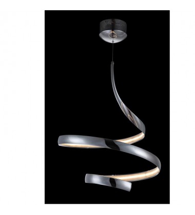  32.4w LED swirl chandelier chrome 4000K (2024C32)