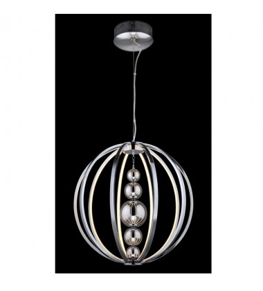  57.6w LED ball chandelier chrome 4000K (2025C58)