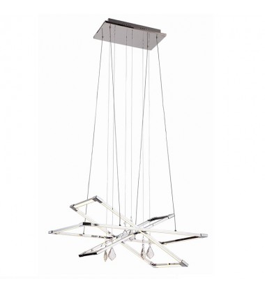  68.4w LED three rectangles chandelier chrome 4000K (2027C68)