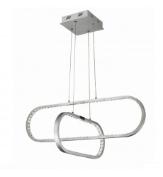  45w LED crystal double interlocking oval ring chandelier  (2030C60)