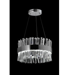  45w LED round crystal pendant 4000K chrome (2040C45)