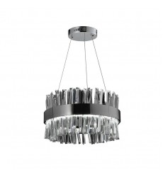  60w LED round crystal pendant 4000k chrome (2040C60)