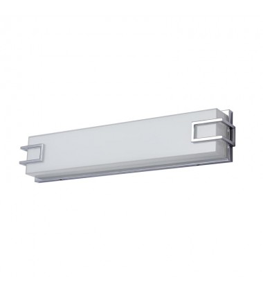  24w LED glass wall lamp 3000K chrome (2045WL24)