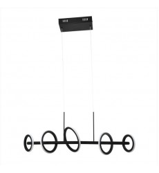  25w LED chandelier 3000K sand black (2112C) - Young Lighting