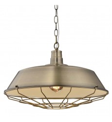 Single light antique brass metal pendant large (E26) (3002P-L-AB) Single light antique brass metal pendant large (E26) (3002P-L-AB)