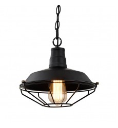 Single light black metal pendant small (E26) (3002P-S- BK) Single light black metal pendant small (E26) (3002P-S- BK)