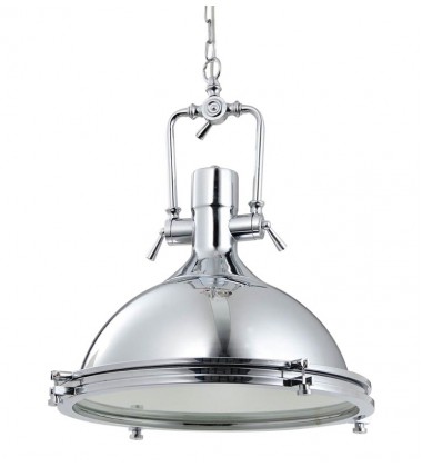  Single light antique brass metal pendant w/glass diffuser (E26)  (3010P-AB)