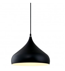  Single light black pendant large (E26)  black (3017P-L-BK)