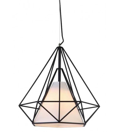  Single light pendant with fabric shade small (E26) (3025P-S)