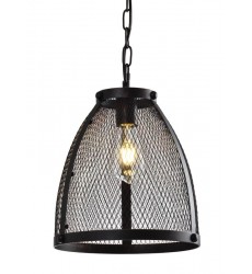 Single light wire mesh pendant small black + reddish bronze (E26) (3046P-S) Single light wire mesh pendant small black + reddish bronze (E26) (3046P-S)
