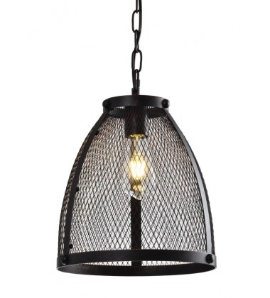 Single light wire mesh pendant small black + reddish bronze (E26) (3046P-S) Single light wire mesh pendant small black + reddish bronze (E26) (3046P-S)