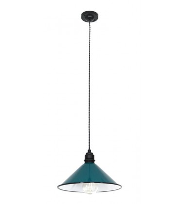  Single light pendant with glossy painted enamel finish (E26) (3502PP)
