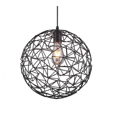  Single light metal pendant - black (E26) (3084P)