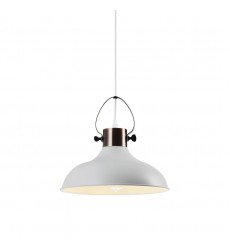 Single light metal pendant - white (E26) (3085P-WH) Single light metal pendant - white (E26) (3085P-WH)