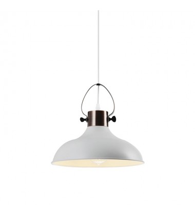 Single light metal pendant - white (E26) (3085P-WH) Single light metal pendant - white (E26) (3085P-WH)