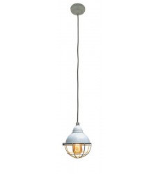  Single light pendant with glossy painted enamel finish (E26) (3509PFM)
