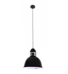  Single light pendant with glossy painted enamel finish (E26) (3511PP)