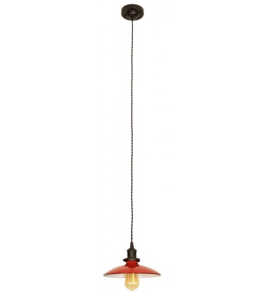  Single light pendant with glossy painted enamel finish (E26) (3513PP)