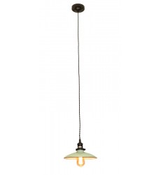  Single light pendant with glossy painted enamel finish (E26) (3513PP)