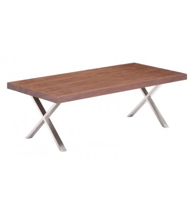 Renmen Coffee Table Walnut (100087) - Zuo Modern