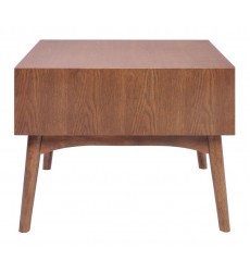  Design District Side Table Walnut (100092) - Zuo Modern