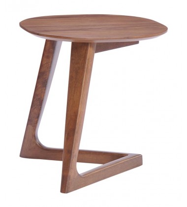 Park West Side Table Walnut (100098) - Zuo Modern
