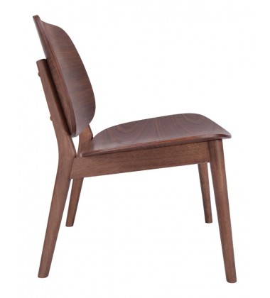  Priest Lounge Chair Walnut (100152) - Zuo Modern