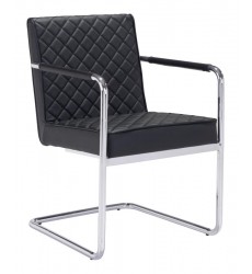  Quilt Dining Chair Black (100189) - Zuo Modern